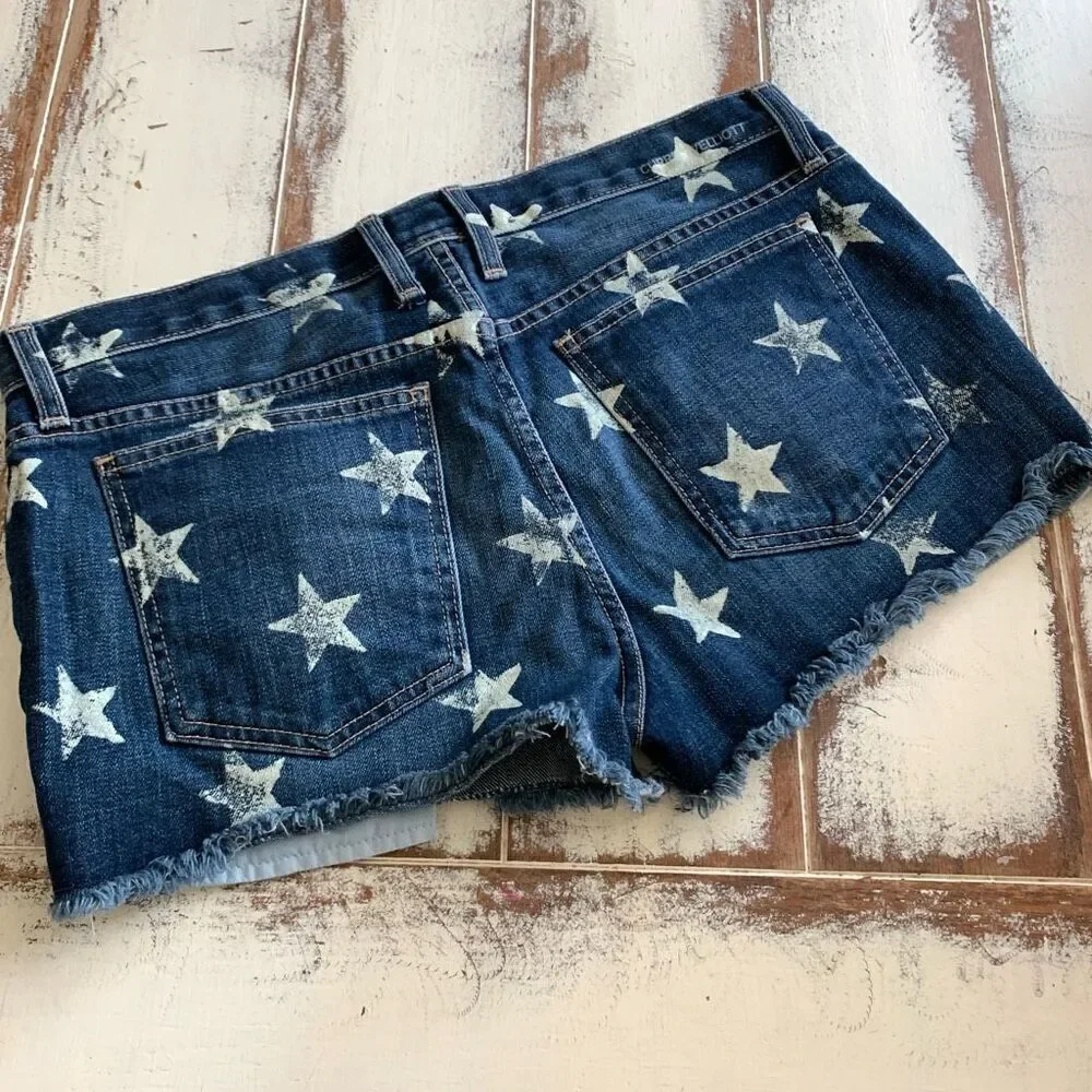 Current/Elliott star boyfriend denim short size 28